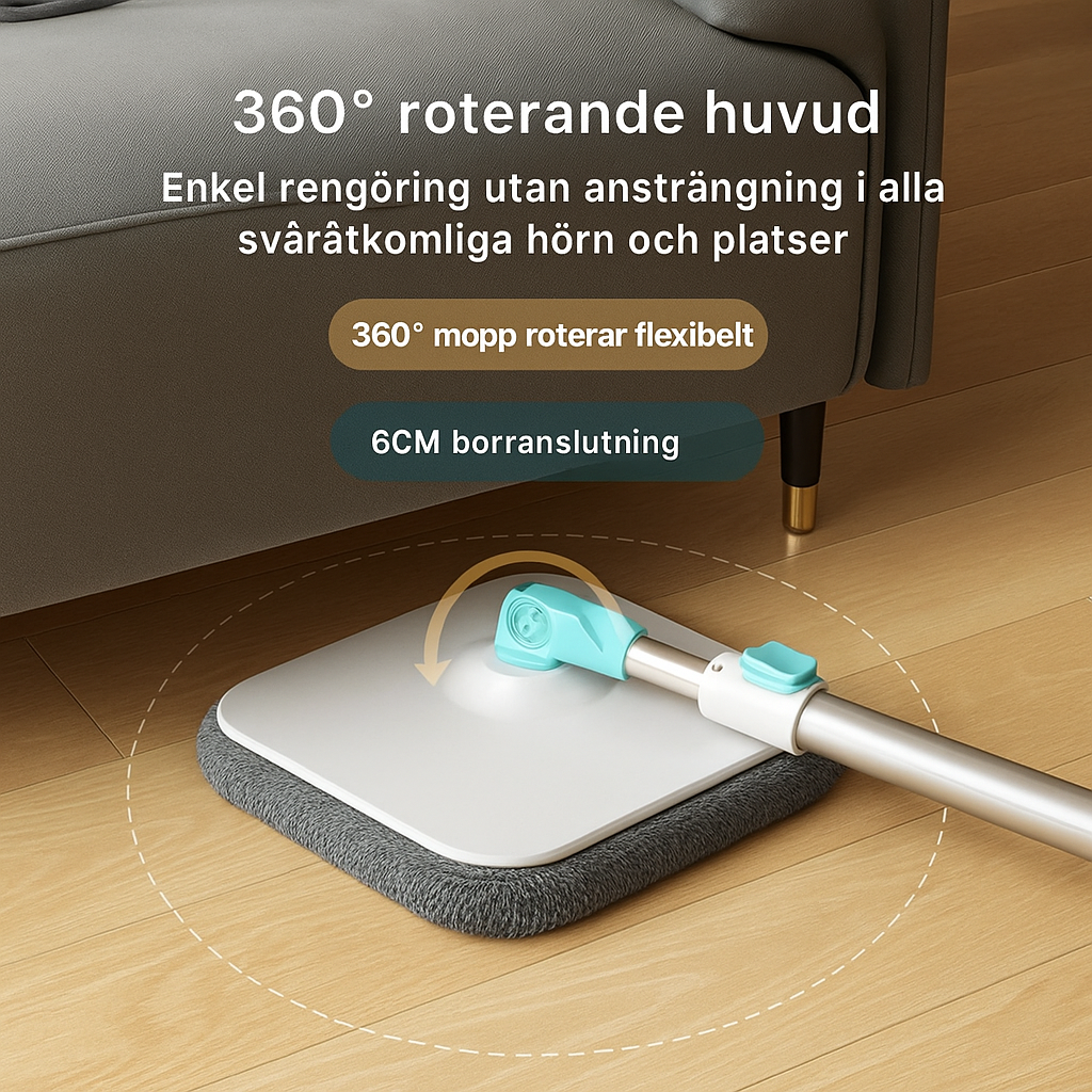 GlideMop™ | Få glänsande golv utan ansträngning