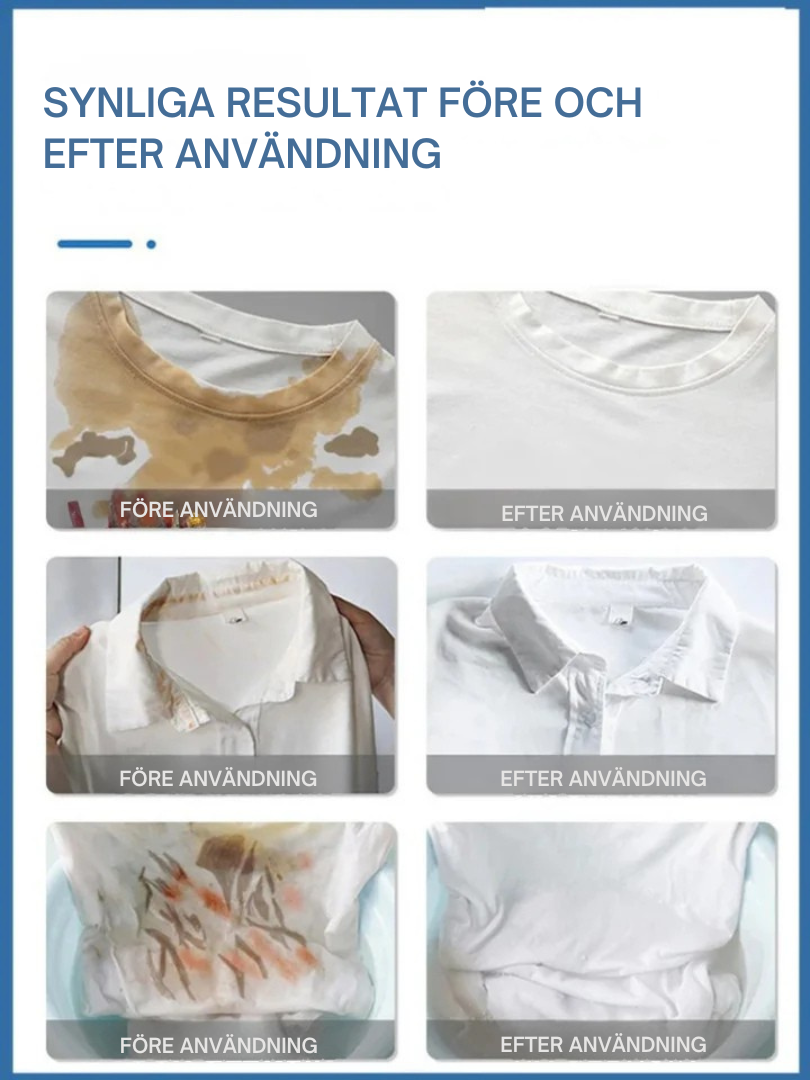 StainErase™ | Tar bort fläckar och gör vitt vitt igen